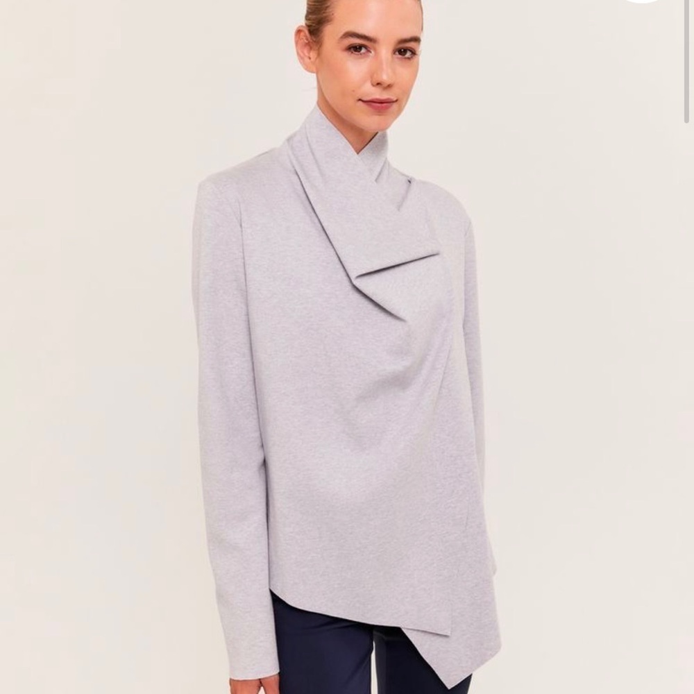 SABA Little Karlie Cardigan in Grey Marle‎ Merino Wool